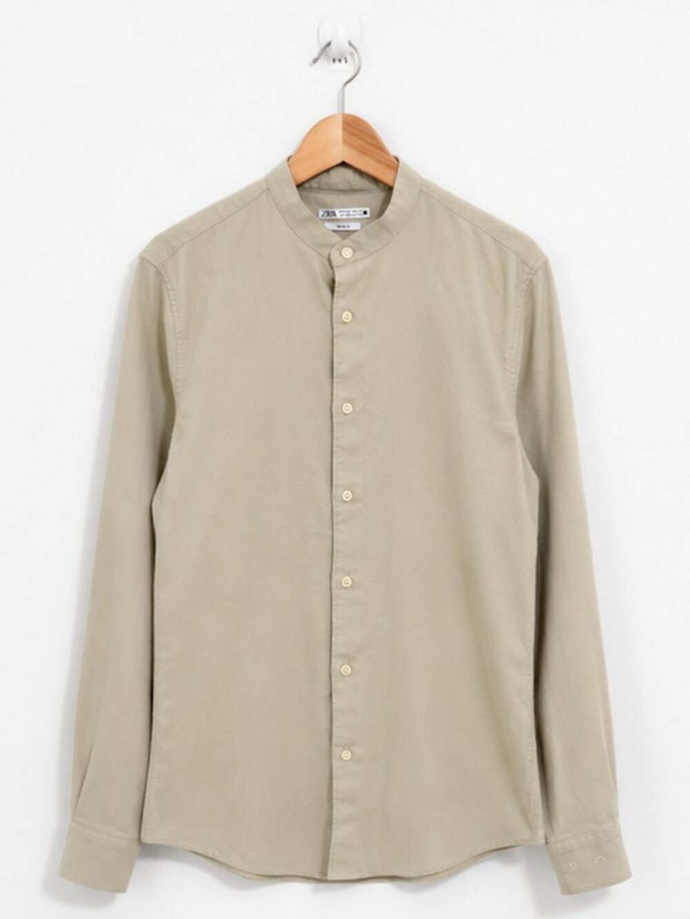ZARA Men’s Beige Slim Fit Shirt – Size M